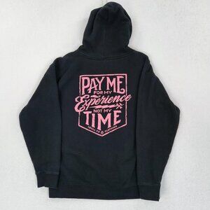 Troll Co Sweater Mens Large Black Pay Me For My Experience Hoodie Pullover